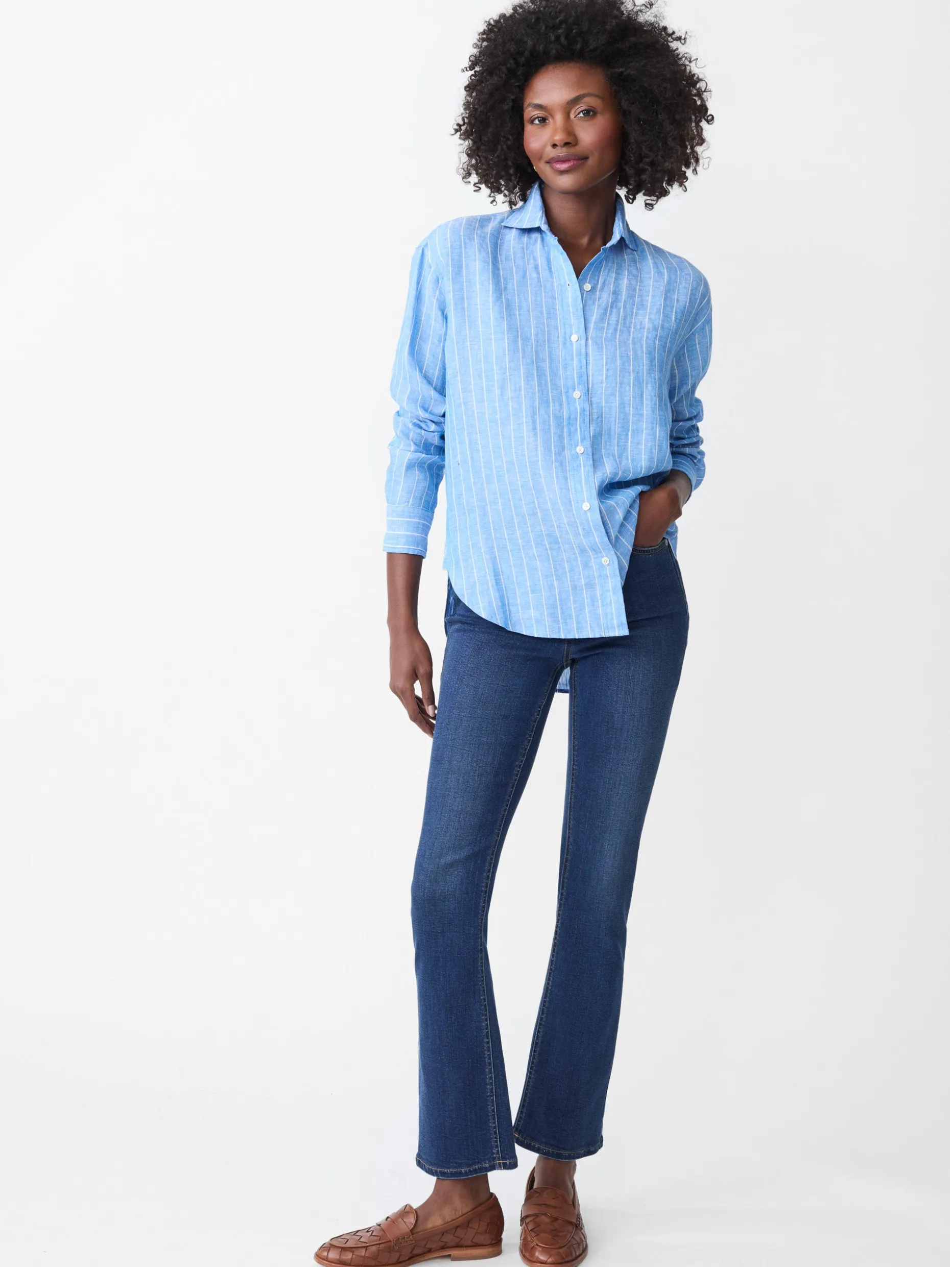 Finn Linen Shirt in Stripe