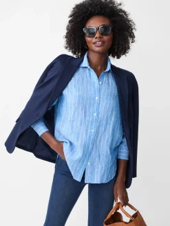 Finn Linen Shirt in Stripe