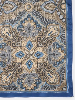 Gemma Scarf in Paisley Diamond Border