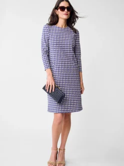 Georgiana Dress in Mini Paris Houndstooth