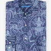 Gramercy Classic Fit Linen Shirt in Tiger Damask