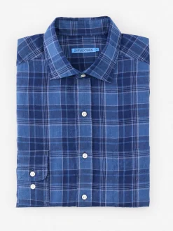 Gramercy Classic Fit Linen Shirt in Plaid