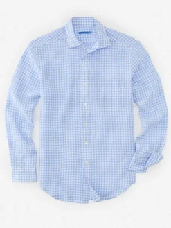 Gramercy Classic Fit Linen Shirt in Gingham