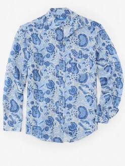 Gramercy Classic Fit Linen Shirt in Eastern Blooms