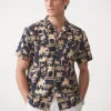 Irons Silk Blend Shirt in Desert Toile