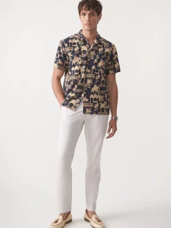 Irons Silk Blend Shirt in Desert Toile