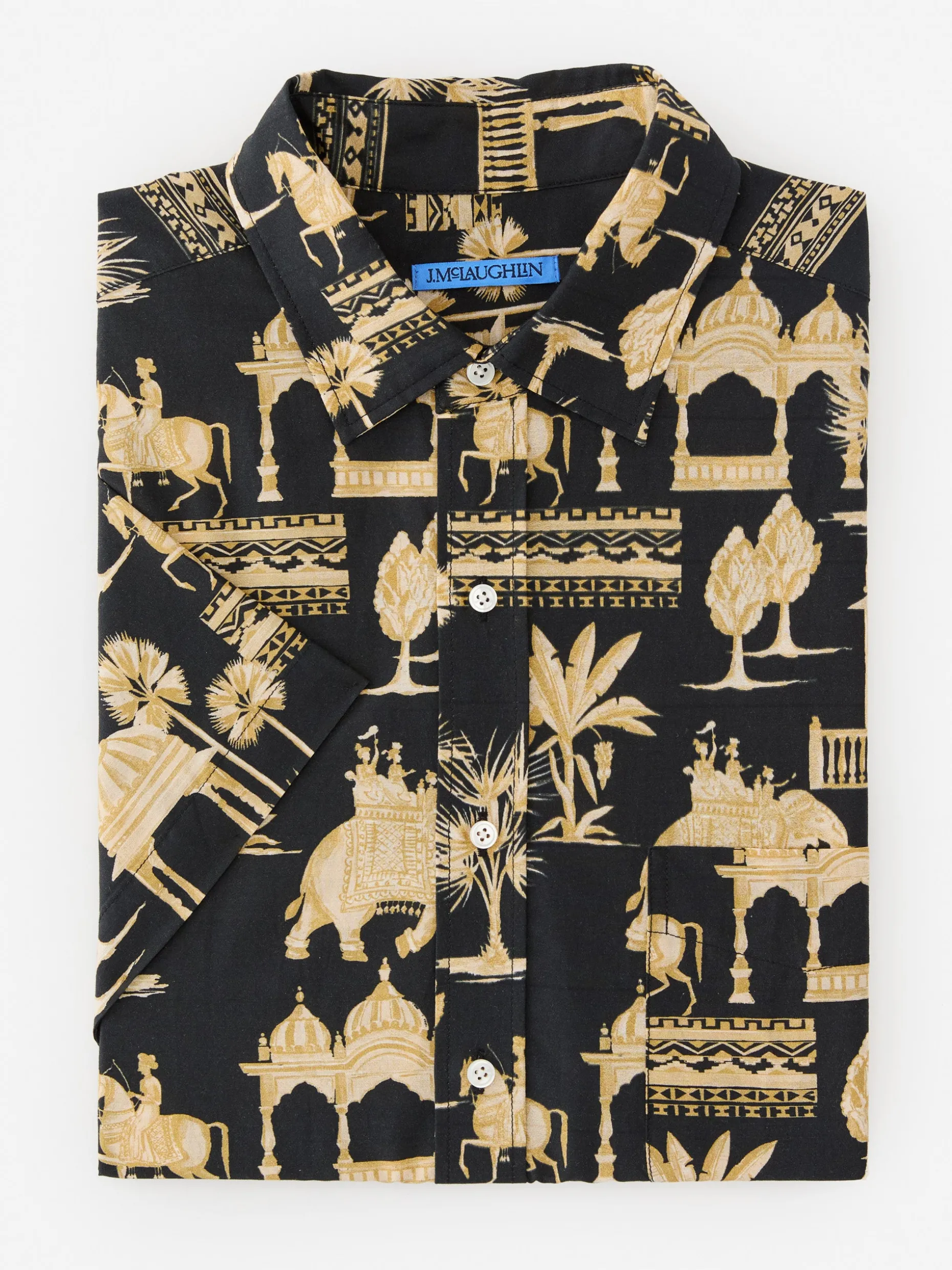 Irons Silk Blend Shirt in Desert Toile