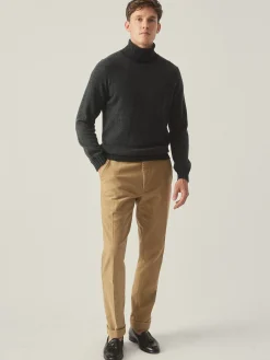 Islay Roll Neck Sweater in Birdseye