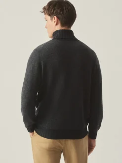 Islay Roll Neck Sweater in Birdseye