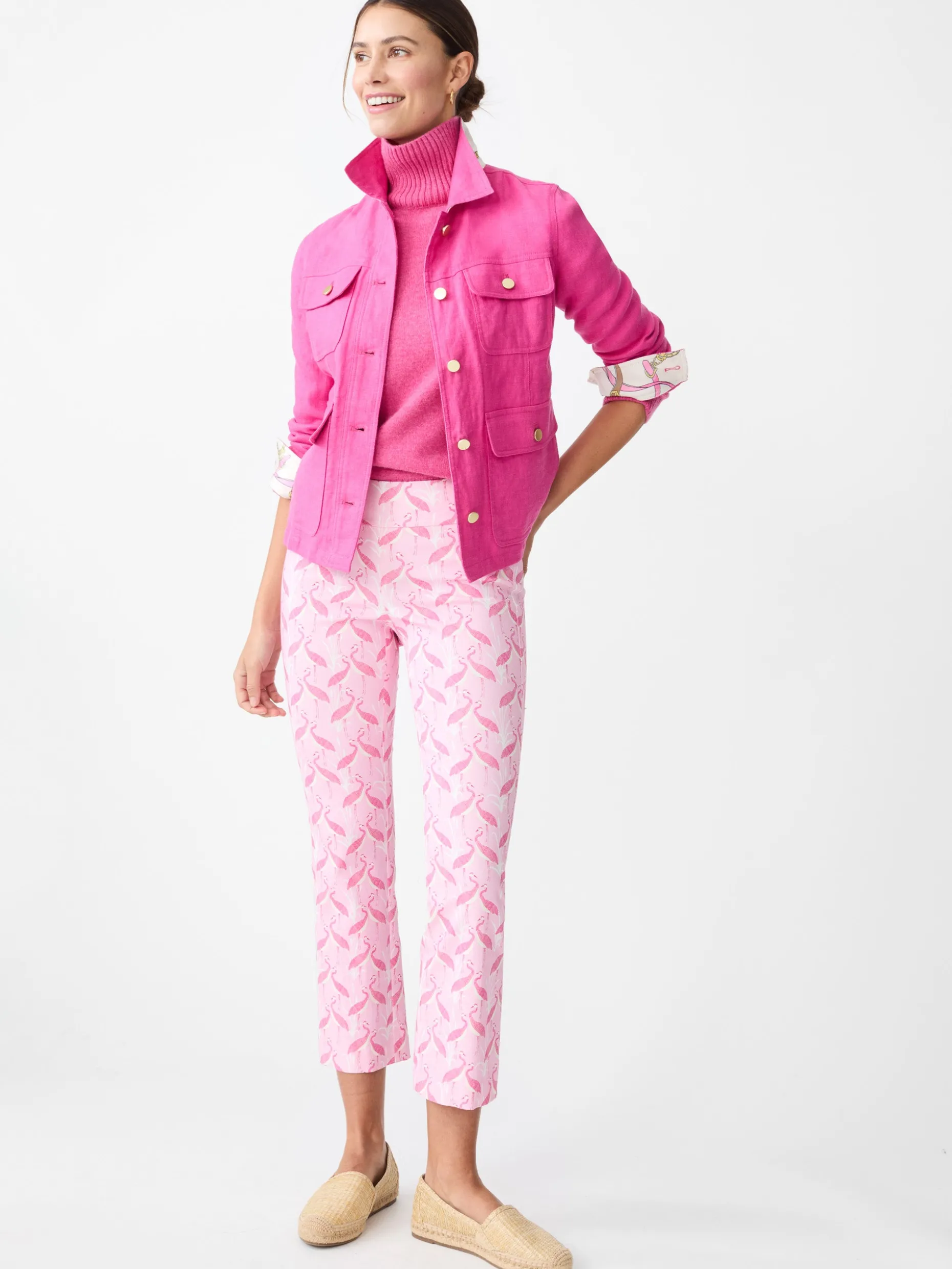 Ivy Pants in Midi Ibis Crest