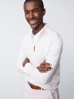 Justin 1/4 Zip Sweater in Stripe