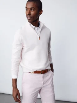 Justin 1/4 Zip Sweater in Stripe