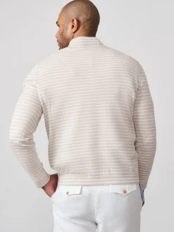 Justin 1/4 Zip Sweater in Stripe