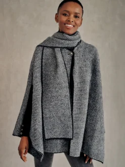 Karolina Cape in Herringbone