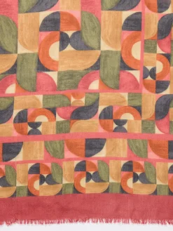 La Jolla Scarf in Geometric Harmony Square