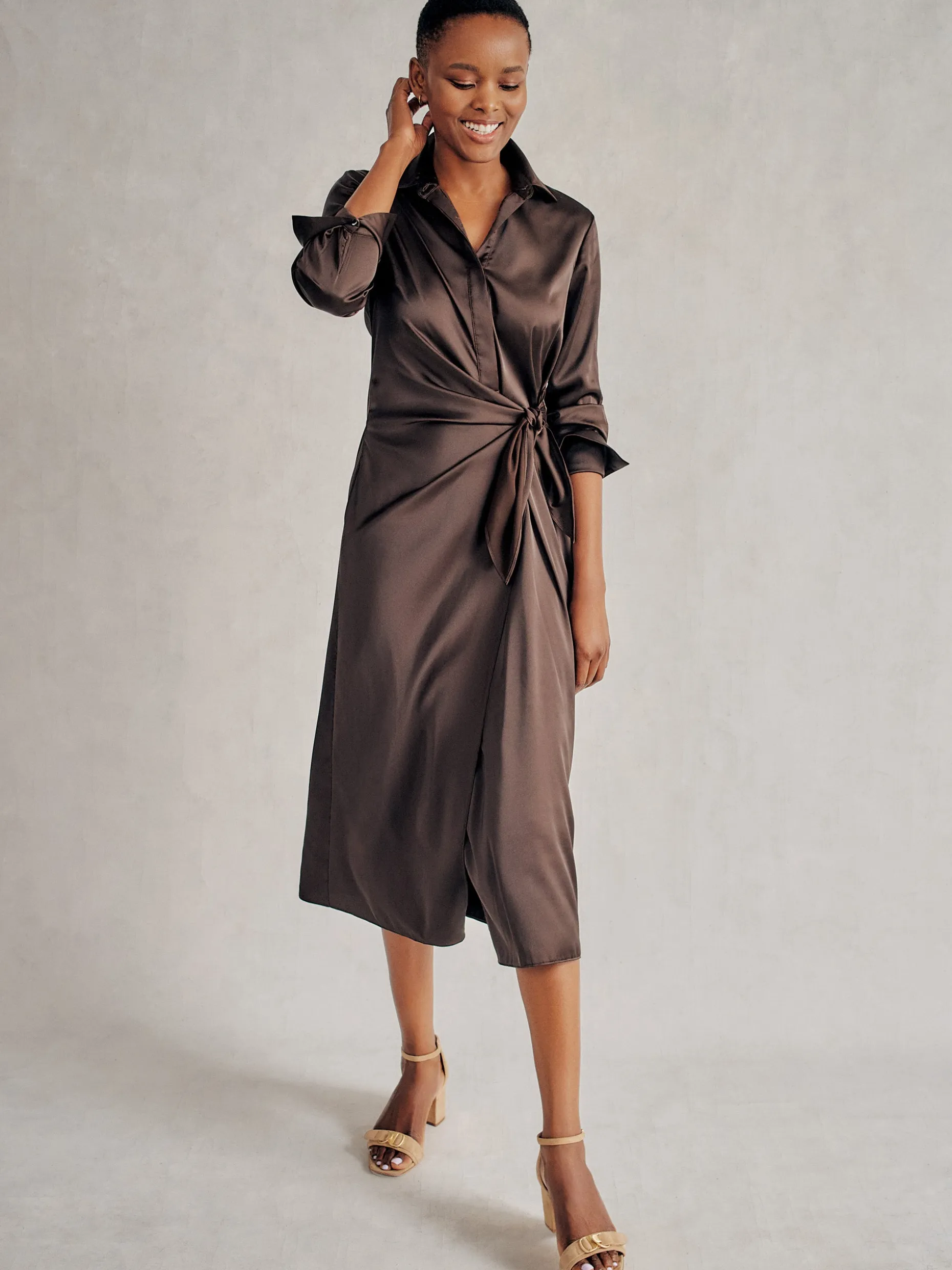 Leandra Satin Dress