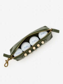 Leather Golf Ball Bag