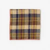 Linen Pocket Square in Plaid