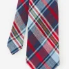 Linen Tie in Plaid