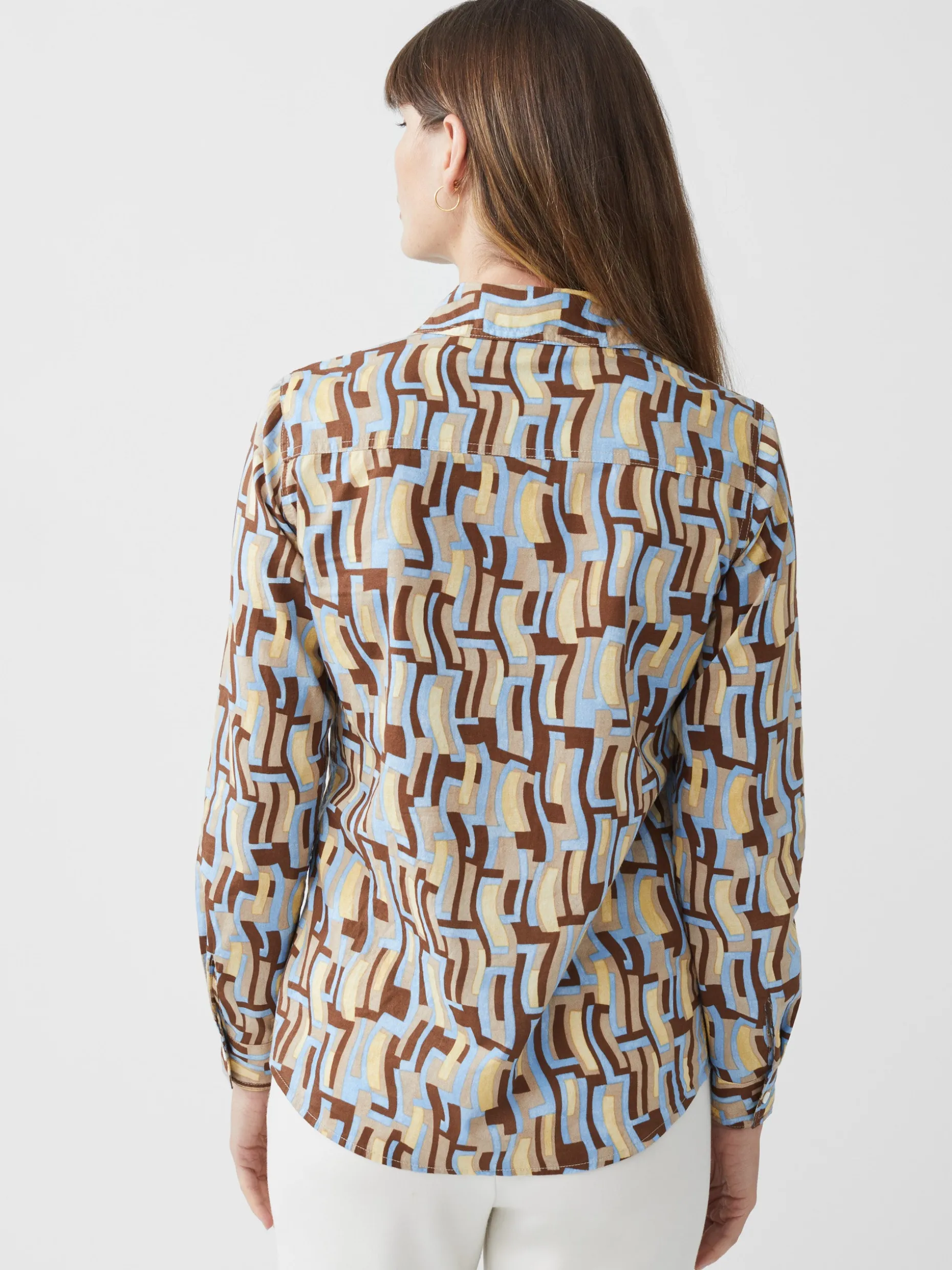 Lois Shirt in Abstract Waves