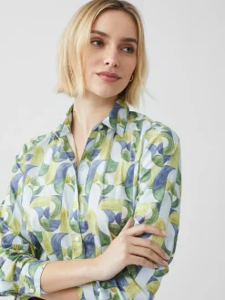Lois Shirt in Mini Geometric Harmony