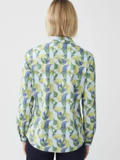 Lois Shirt in Mini Geometric Harmony