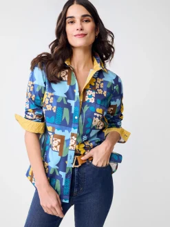 Lois Shirt in Paper Garden Geo
