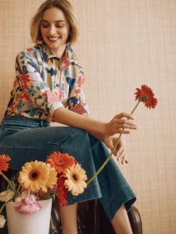 Lois Shirt in Paper Garden Geo