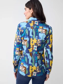 Lois Shirt in Paper Garden Geo