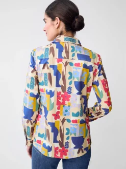 Lois Shirt in Paper Garden Geo