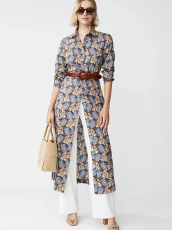 Louisa Dress in Pomegranate Grove