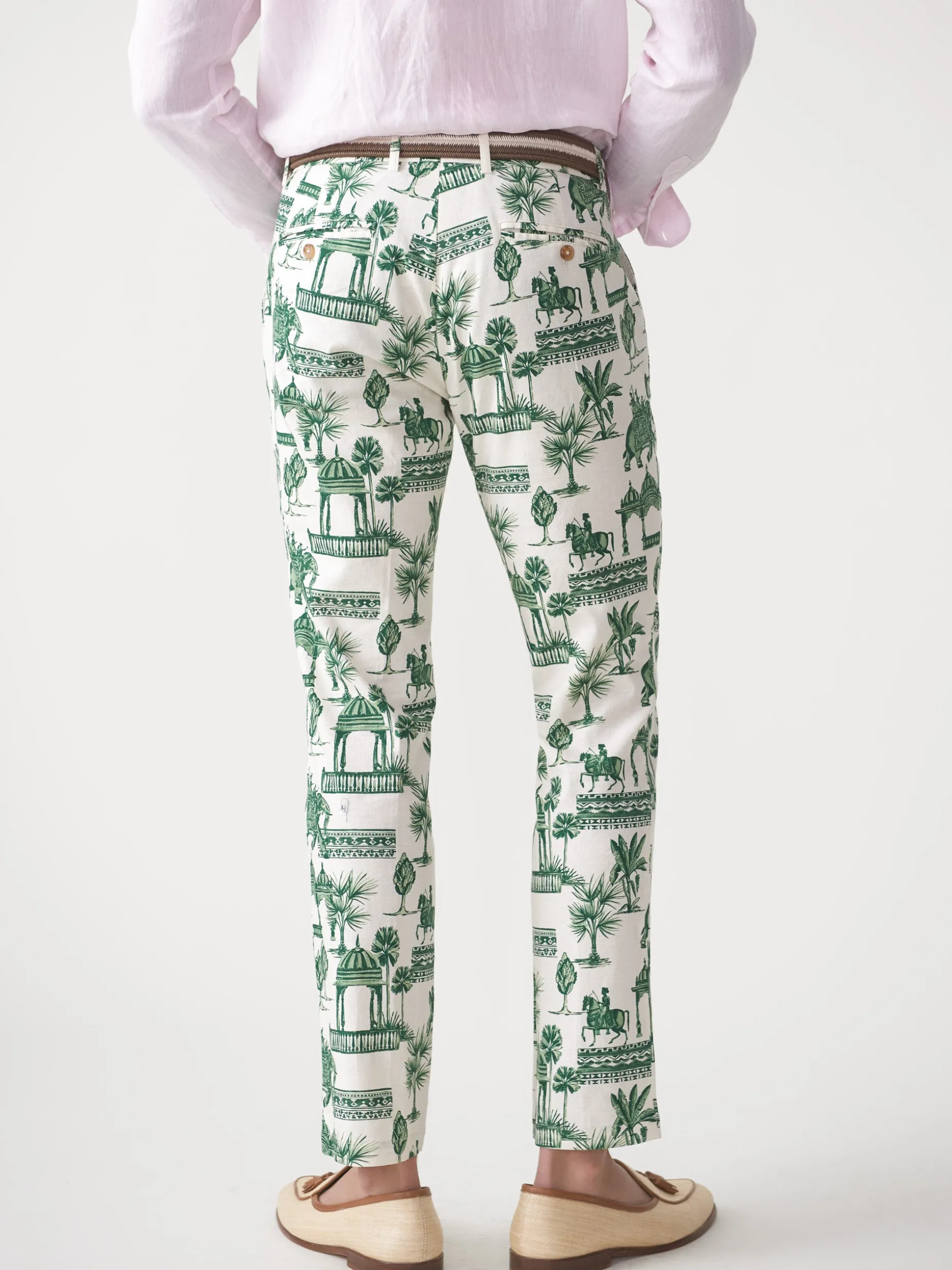 Lukas Linen Blend Pants in Desert Toile