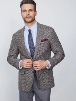 McCown Wool Blazer in Houndstooth