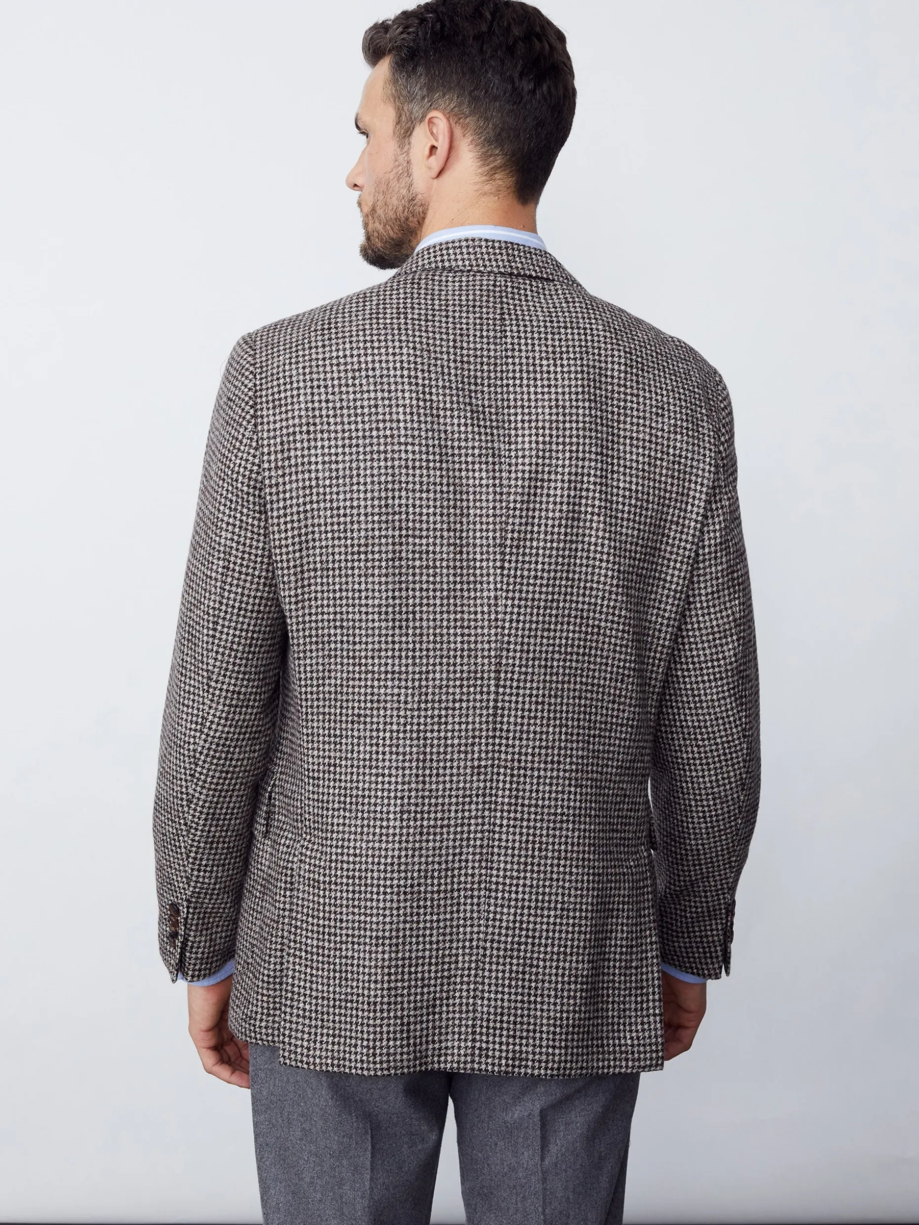 McCown Wool Blazer in Houndstooth