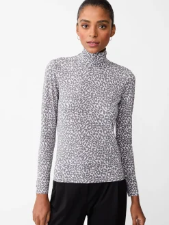 Nadia Turtleneck in Petit Leopard