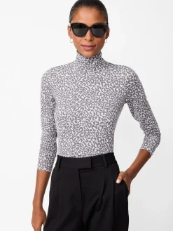 Nadia Turtleneck in Petit Leopard