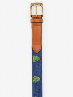 Needlepoint Belt in Christmas Tree