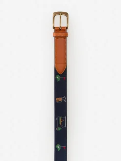 Needlepoint Belt in Golf