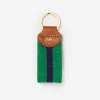 Needlepoint Keyfob in Stripe