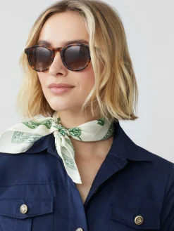 Nikka Silk Kerchief in Desert Toile