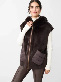 Nomi Puffer Jacket with Faux Fur Vest