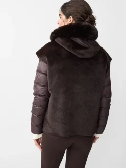 Nomi Puffer Jacket with Faux Fur Vest