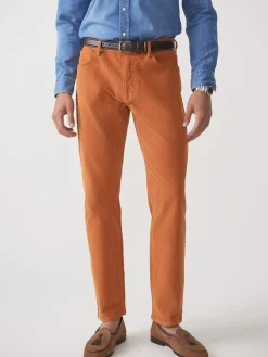 Parker 5-Pocket Straight Pants in Italian Stretch Cord
