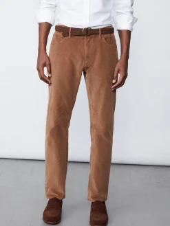 Parker 5-Pocket Straight Pants in Italian Stretch Cord