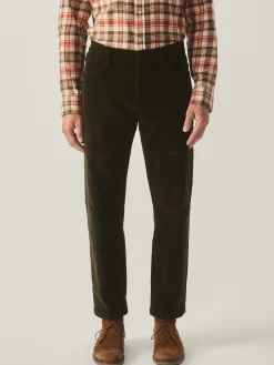 Parker 5-Pocket Straight Pants in Italian Stretch Cord