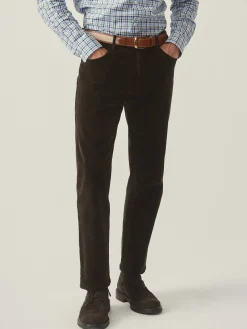 Parker 5-Pocket Straight Pants in Italian Stretch Cord