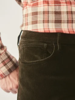 Parker 5-Pocket Straight Pants in Italian Stretch Cord