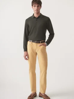 Parker 5-Pocket Straight Pants in Italian Stretch Cord