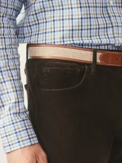 Parker 5-Pocket Straight Pants in Italian Stretch Cord