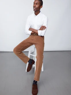 Parker 5-Pocket Straight Pants in Italian Stretch Cord